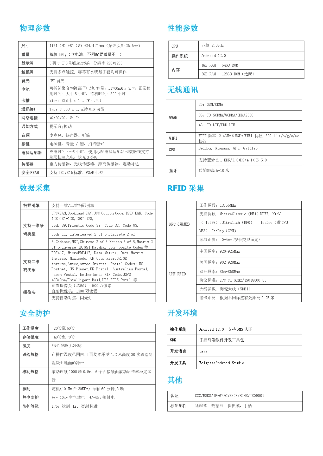 安卓UHF超高频RFID智能盘点手持终端设备(图2)