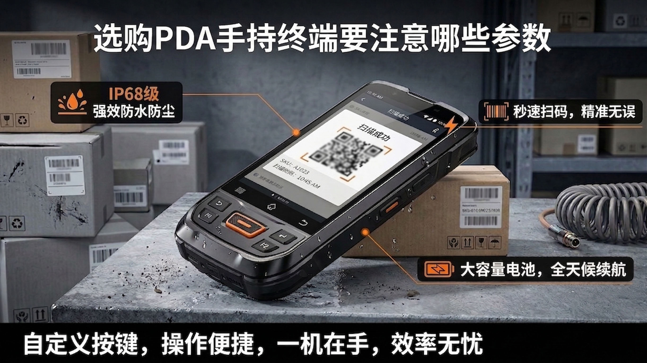 企业批量采购PDA手持终端必看：五大核心参数指南